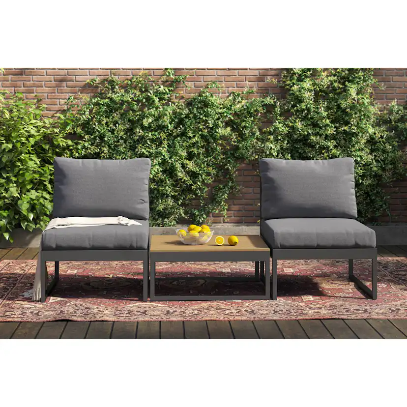 Trädgårdsstol deNoord Samira Caféset Utomhus