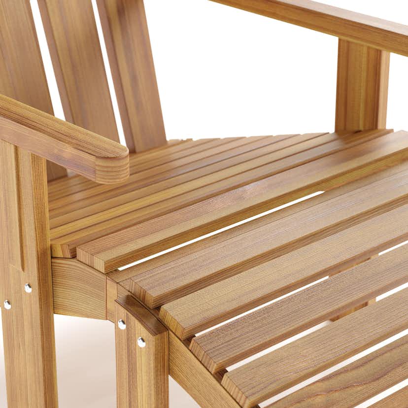 Karmstol deNoord Menorca Karmstol - Solstol i trä Utomhus