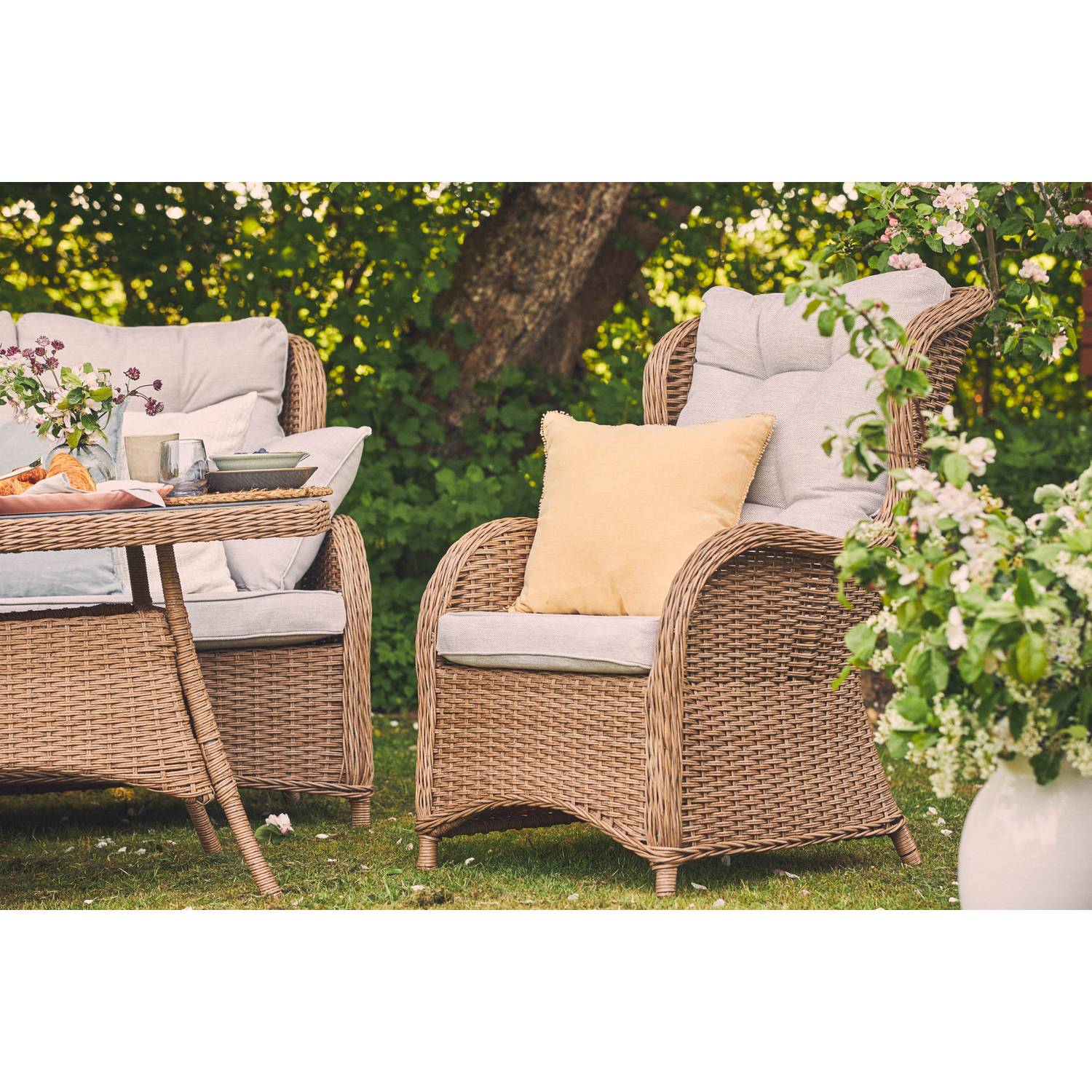 Loungegrupp deNoord Marcus Soffgrupp Utomhus 3-sits Ink. 2st Utefåtöljer