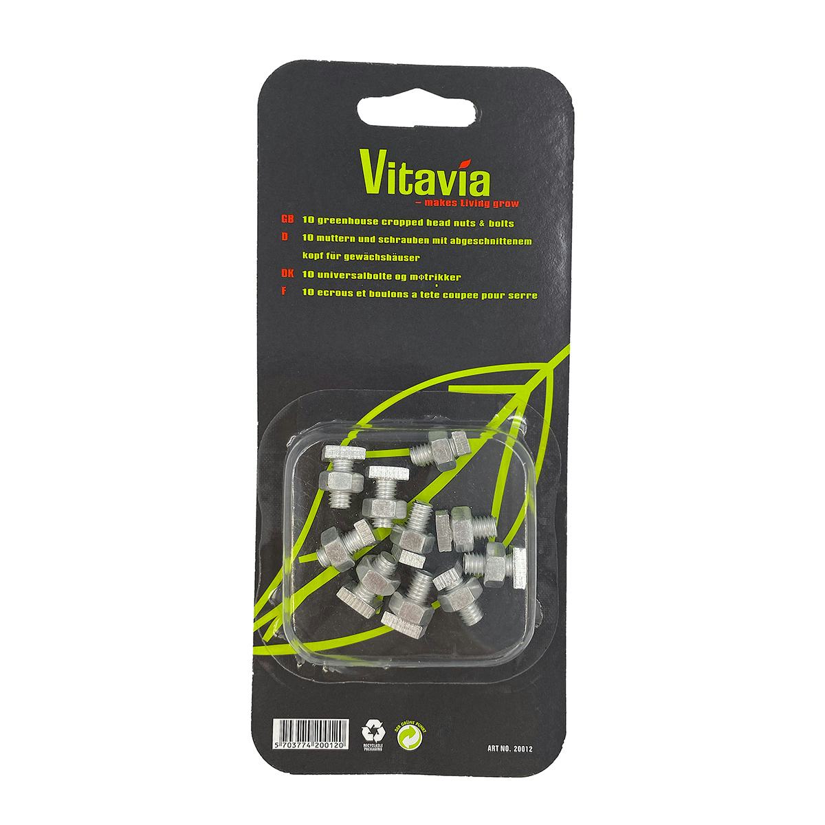 T-bult & Mutter Vitavia För Montering av Växthus 10 st