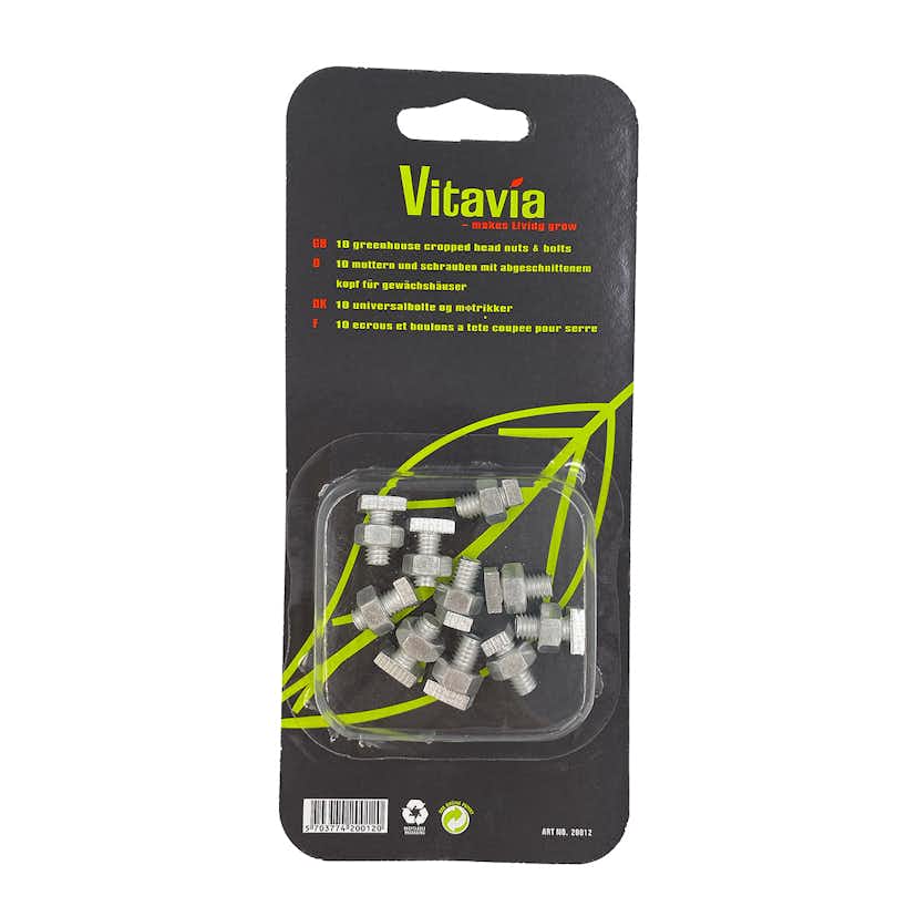 T-bult & Mutter Vitavia För Montering av Växthus 10 st