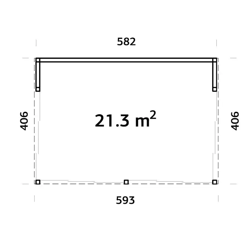 Komplett Fristående Uterum Landskap Gnistra Förlängd sommar 23,8 kvm