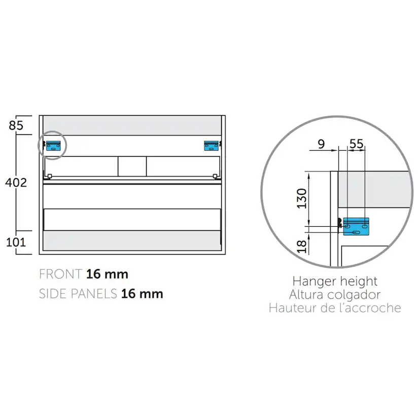 Tvättställsskåp Tenfors Nordlig