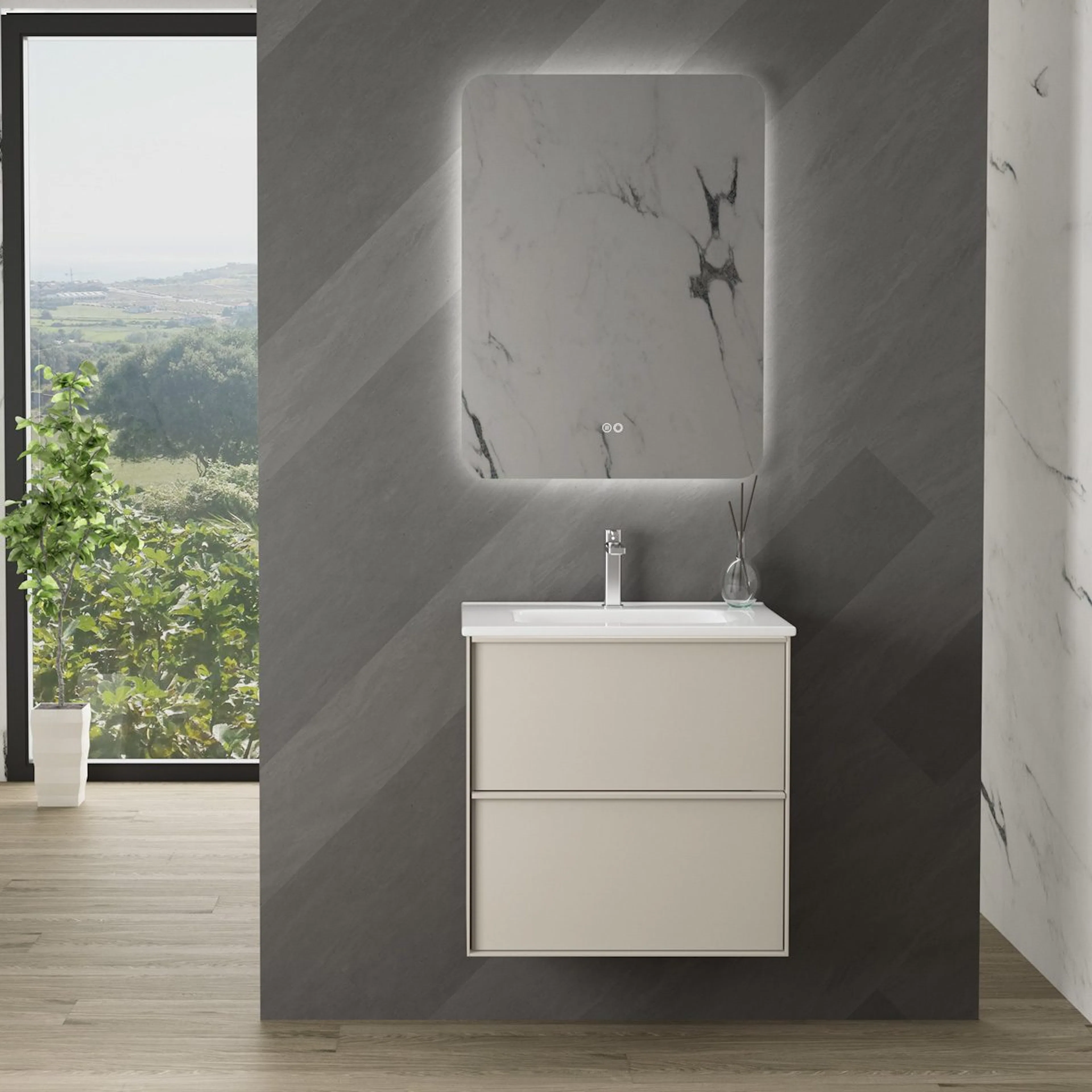 Tvättställsskåp Tenfors Nordlig med Tvättställ