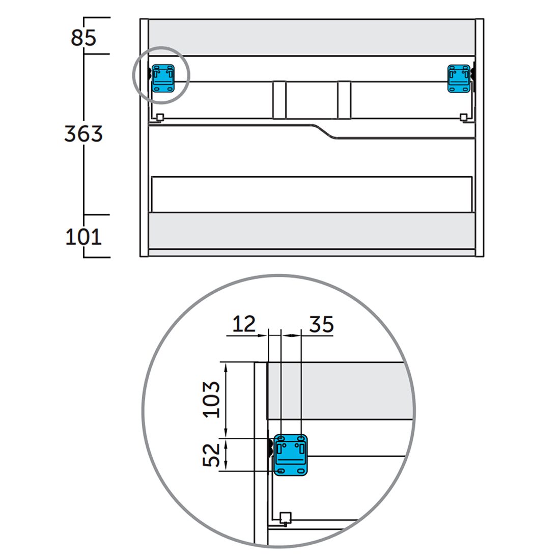 Tvättställsskåp Tenfors Bambu