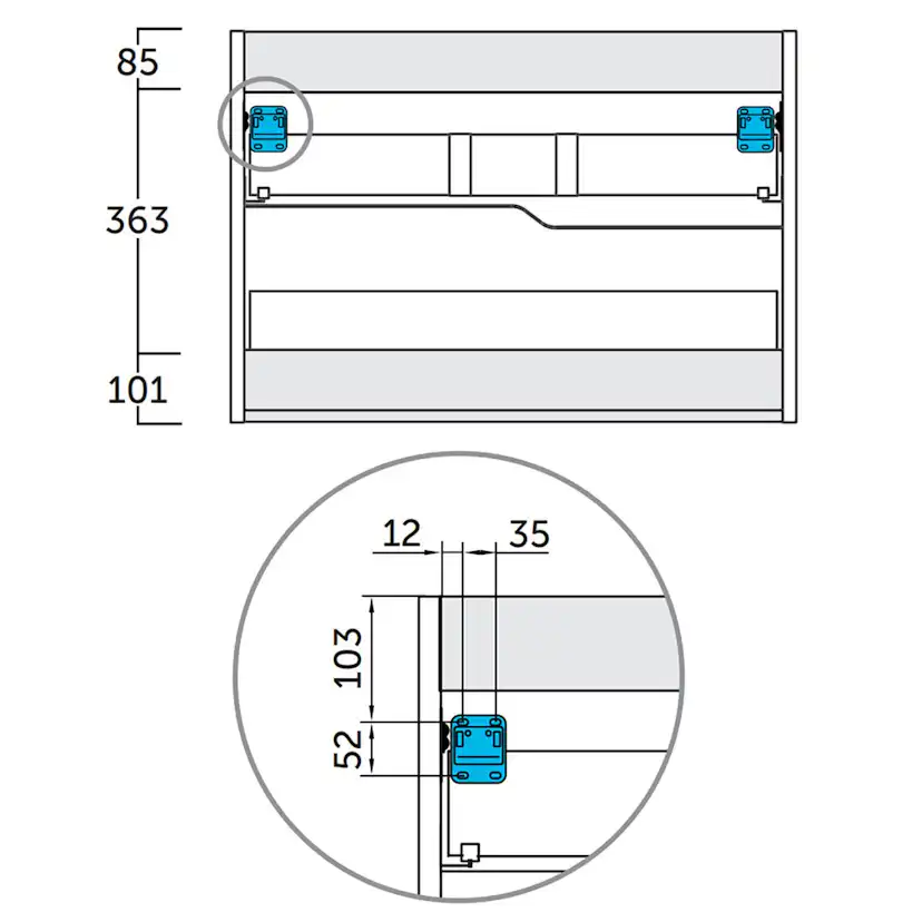 Tvättställsskåp Tenfors Bambu