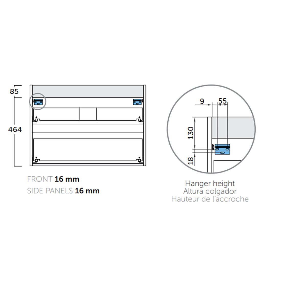 Tvättställsskåp Tenfors Bambu