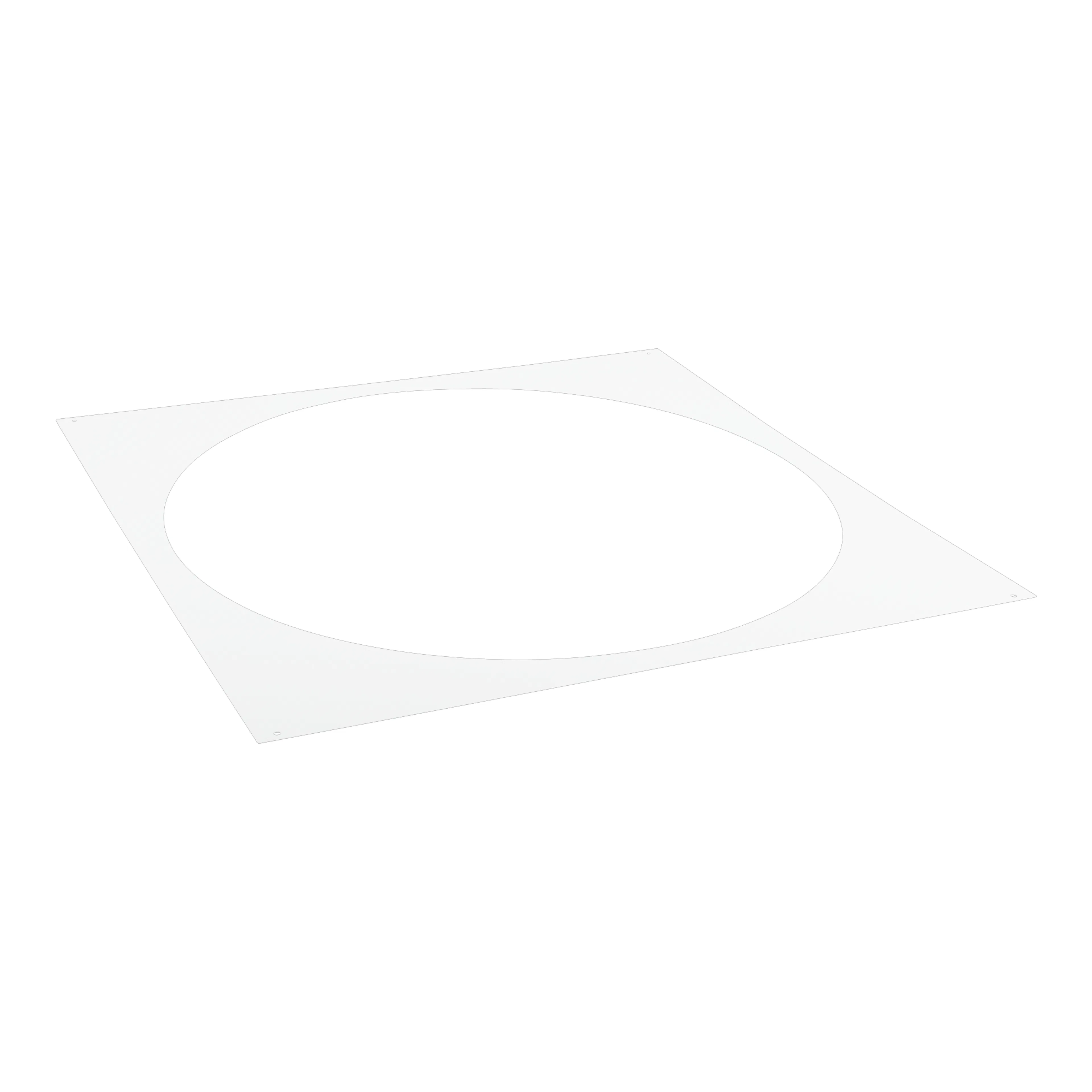 Täckskiva Hide-a-lite Panel Rund