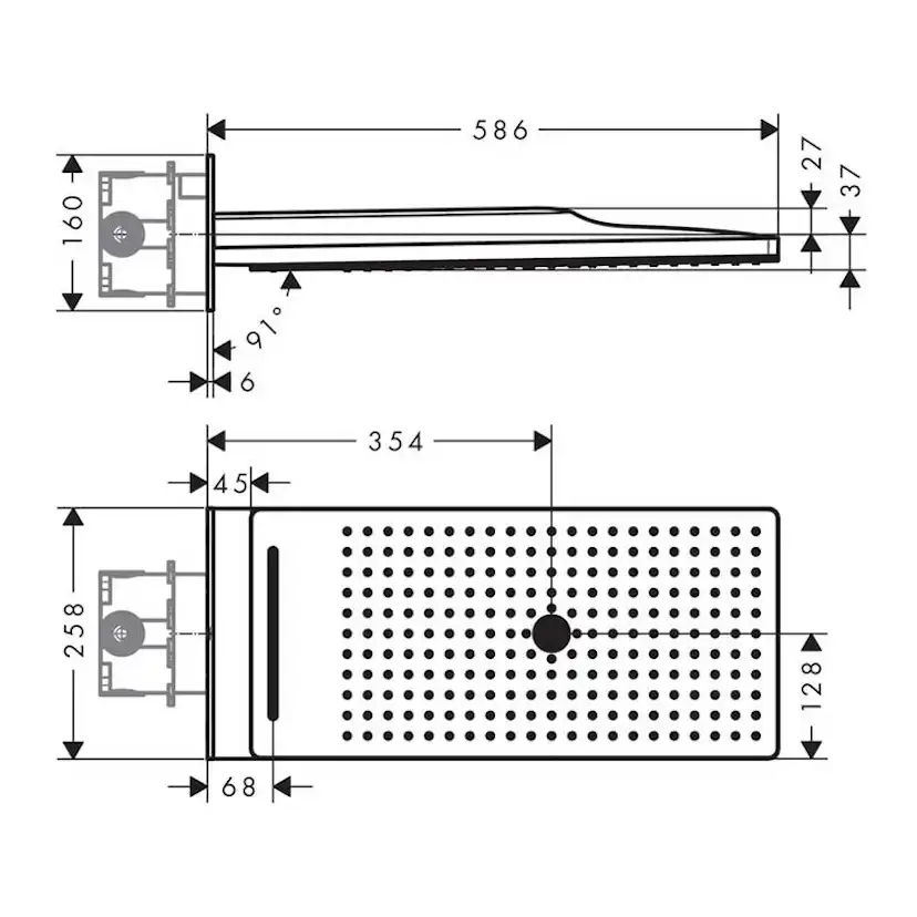 Takdusch Axor ShowerSolutions 250/580 3jet