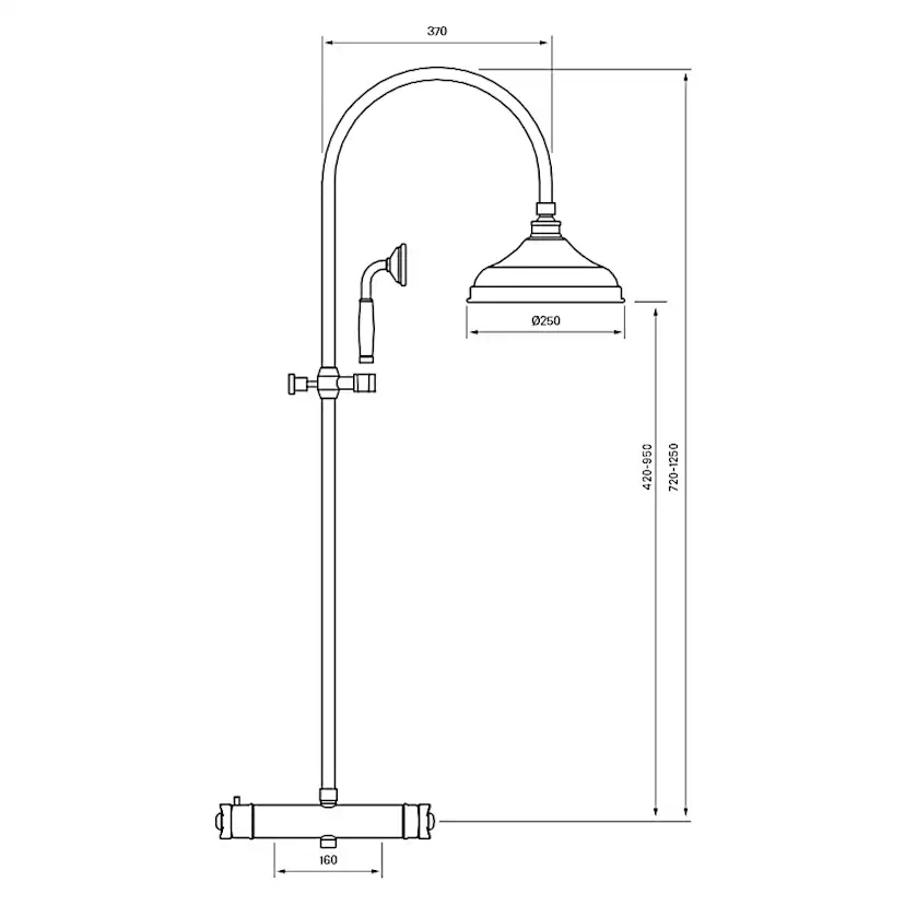 Takduschset Tapwell Classic XCOL 7269