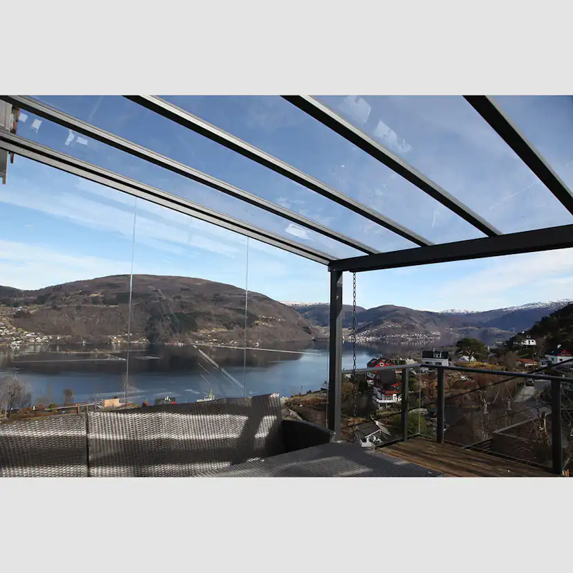 Takplast Plastmo SunGlaze Rök Komplett Tak 4 mm