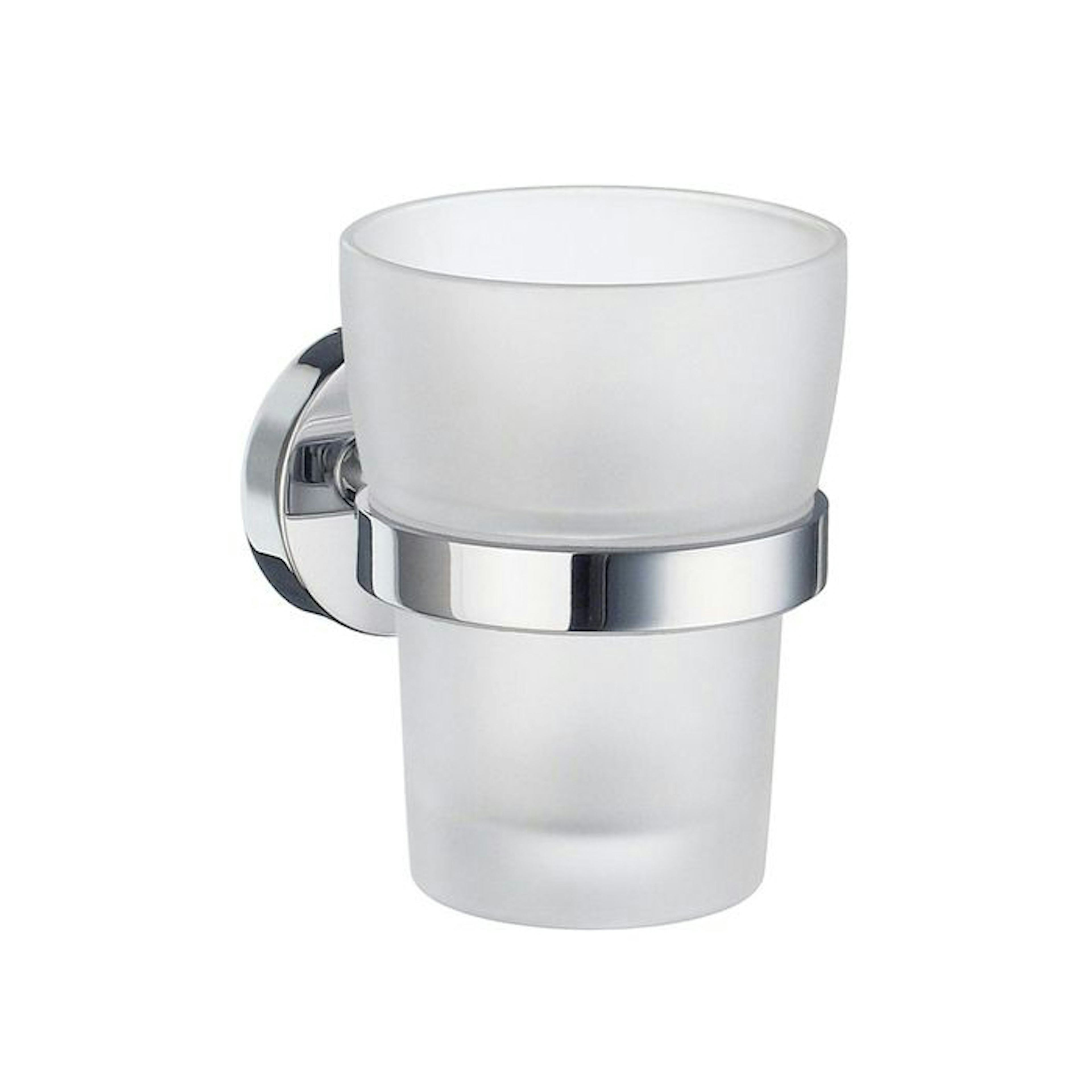 Tandborstglas Smedbo Home HK343 Krom/Frostat Glas