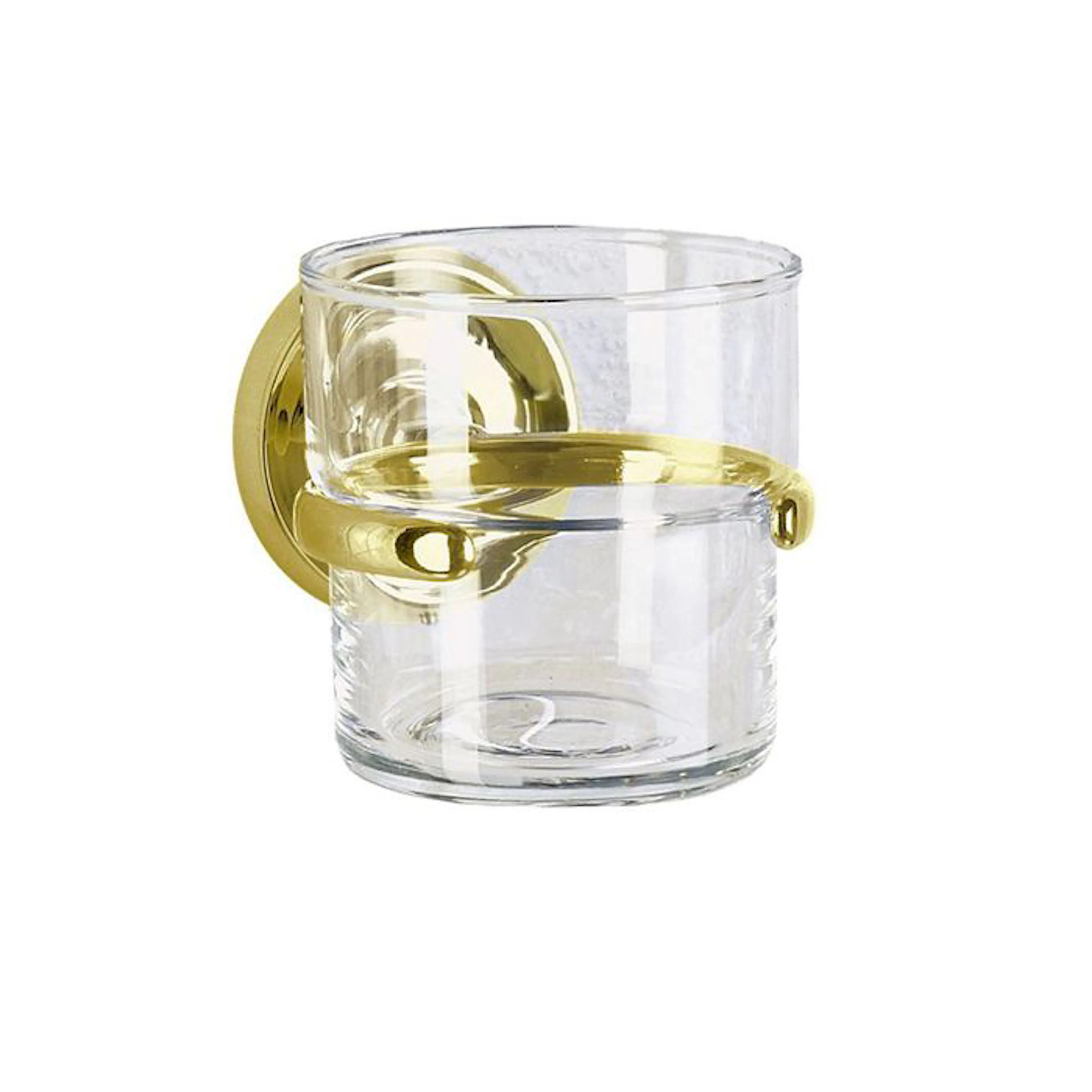 Tandborstglas Smedbo Villa V243 Mässing/Klarglas