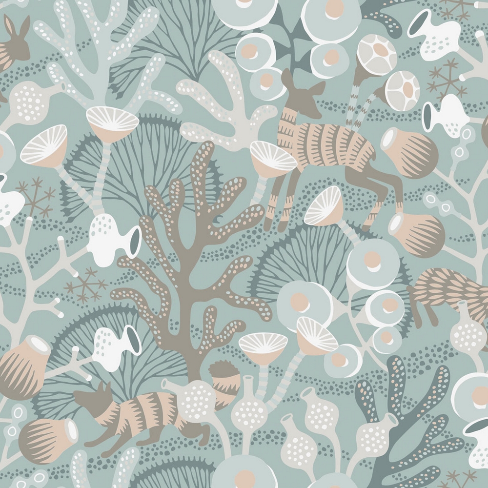 Tapet Boråstapeter Wonderland Koralläng 1459