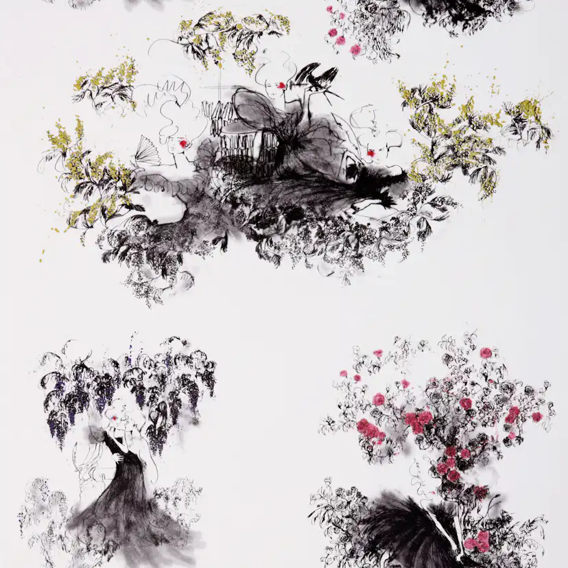 Tapet Mimou Toile Mesdames Multi