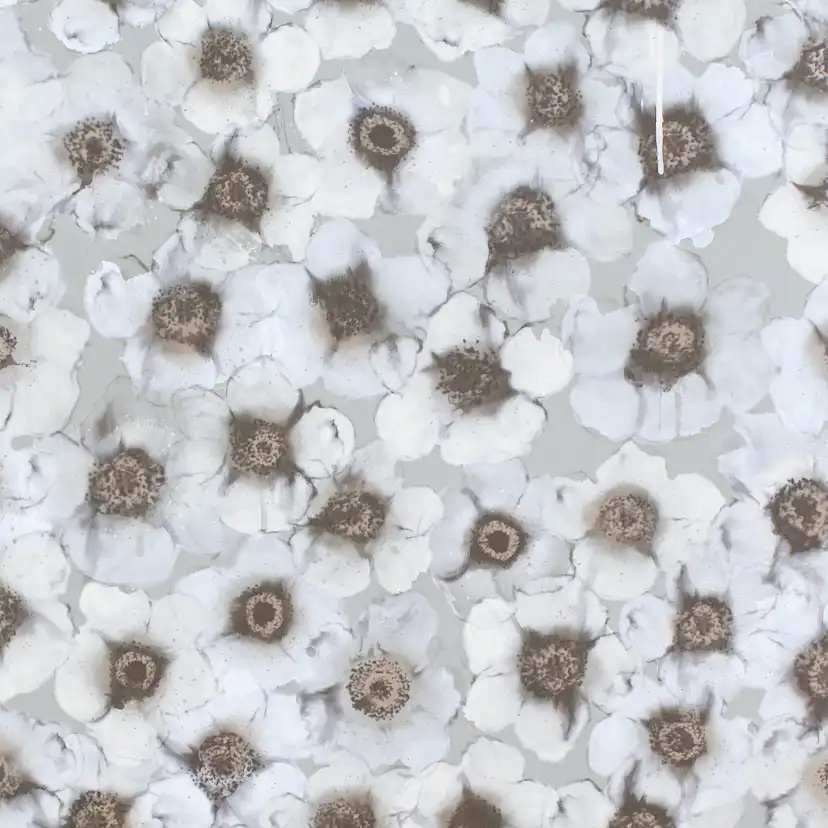 Tapet Mimou Windflower Grå