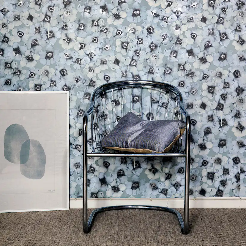 Tapet Mimou Windflower Grå