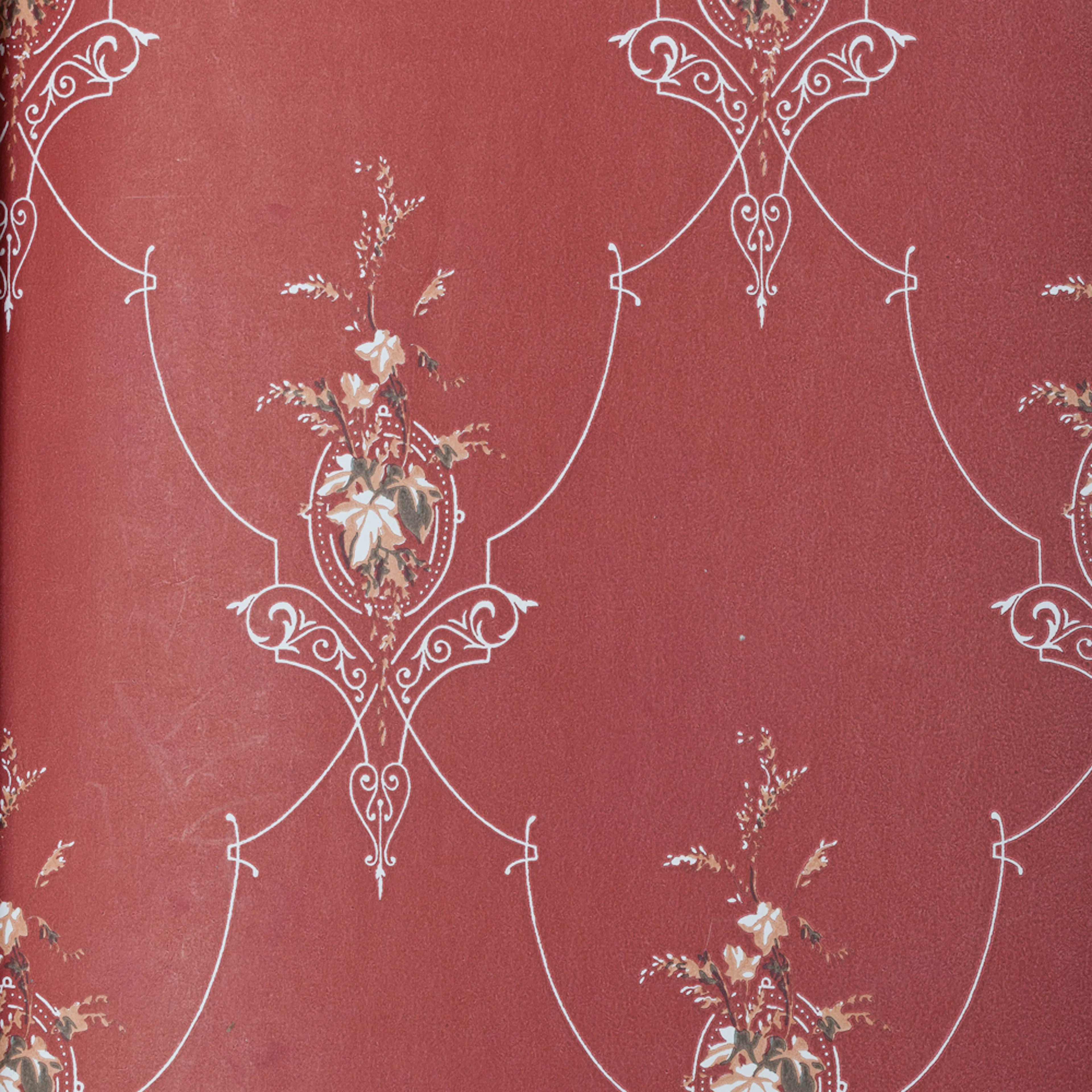 Tapeter Paintpart Mormors Tid 4833-1 EasyUp, Mönstrad Röd