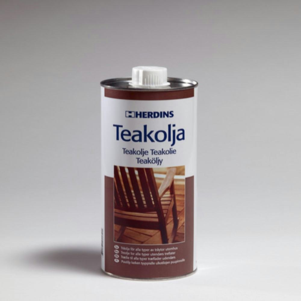 Teakolja Herdins Träolja Utomhus Transparent 1L