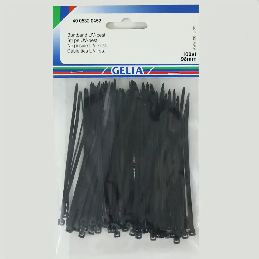 Buntband Tebo Svart 100 st