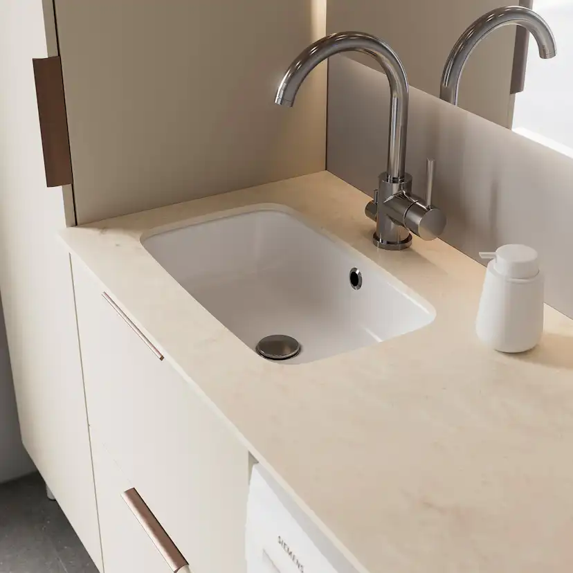 Tvättställsskåp Temal ILONA Set 6 för Tvättmaskin