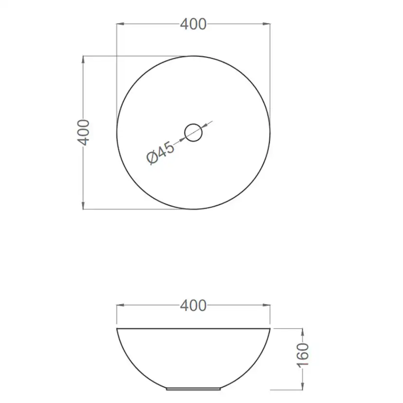 Tvättställ Tenfors Otto Ø40 cm