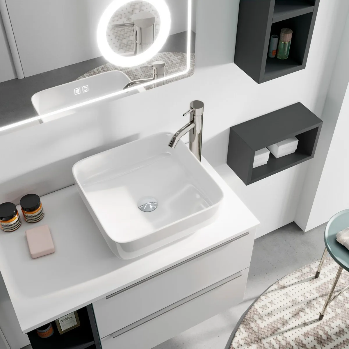 Tvättställ Tenfors Sei 390x390 mm