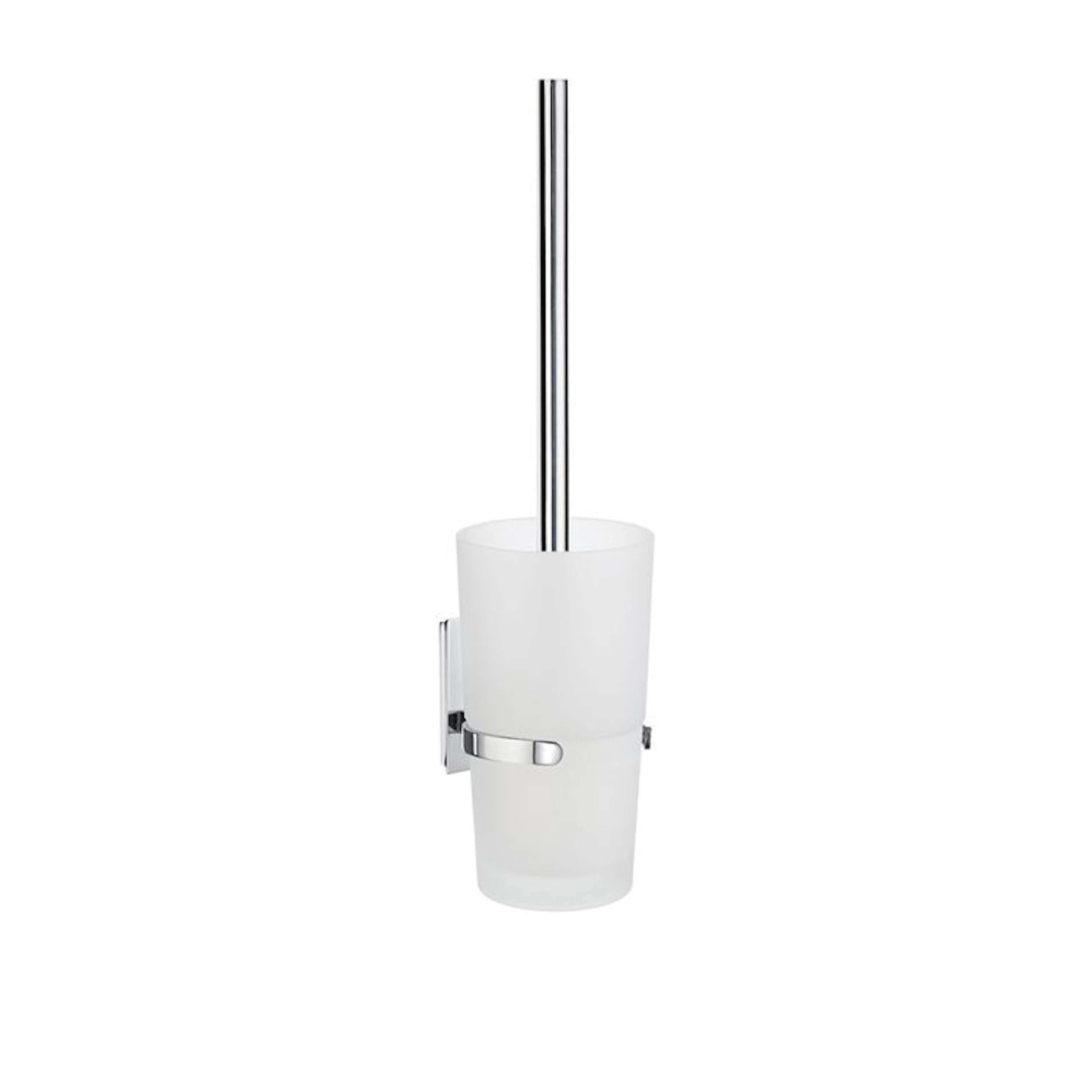 Toalettborste Smedbo Pool ZK333 Krom/Frostat Glas
