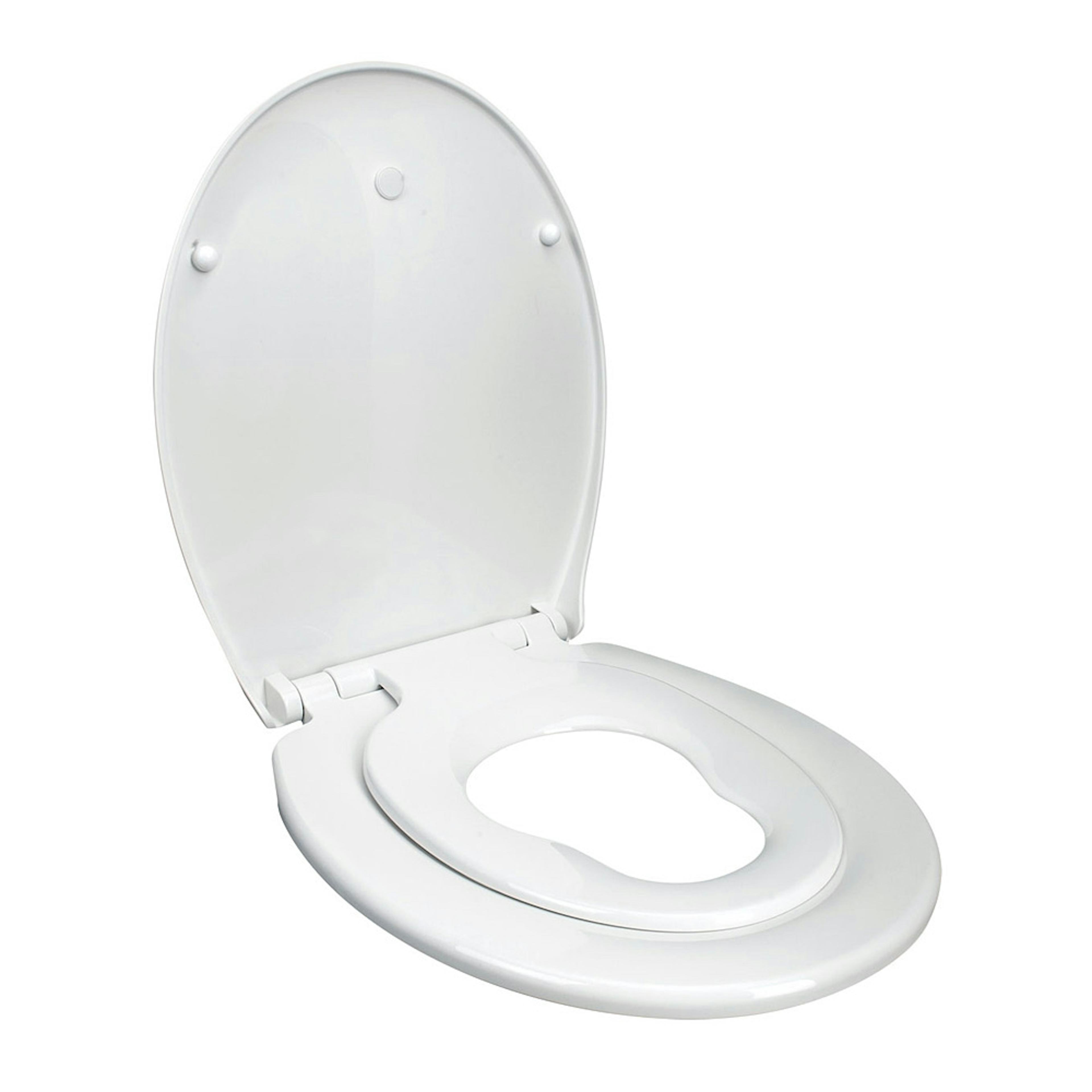 Toalettsits Arrow Duo Seat Mjukstängande Hårdsits