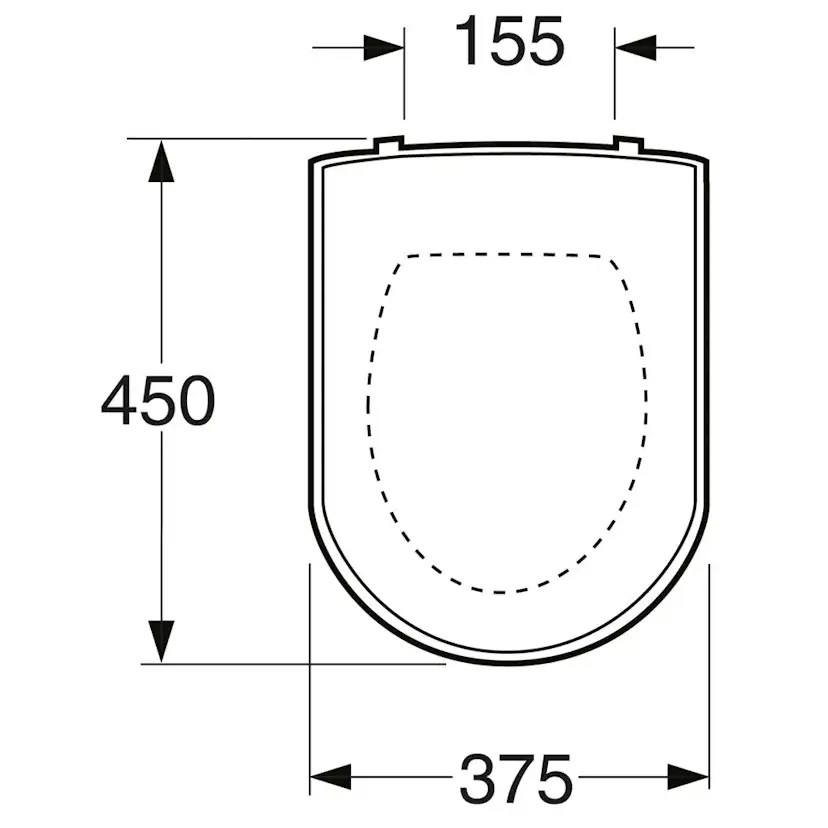 Toalettsits Gustavsberg Artic 9M16 Mjukstängande Hårdsits