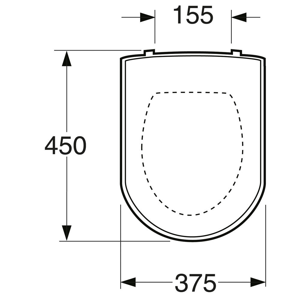 Toalettsits Gustavsberg Artic 9M16 Mjukstängande Hårdsits