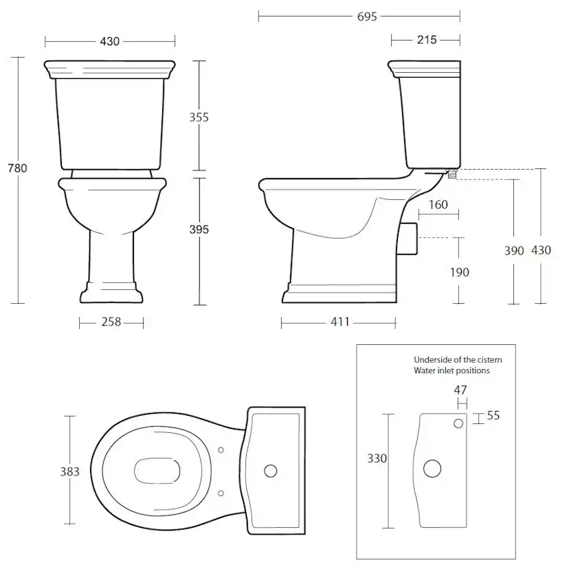 Toalettstol Imperial Bergier CC