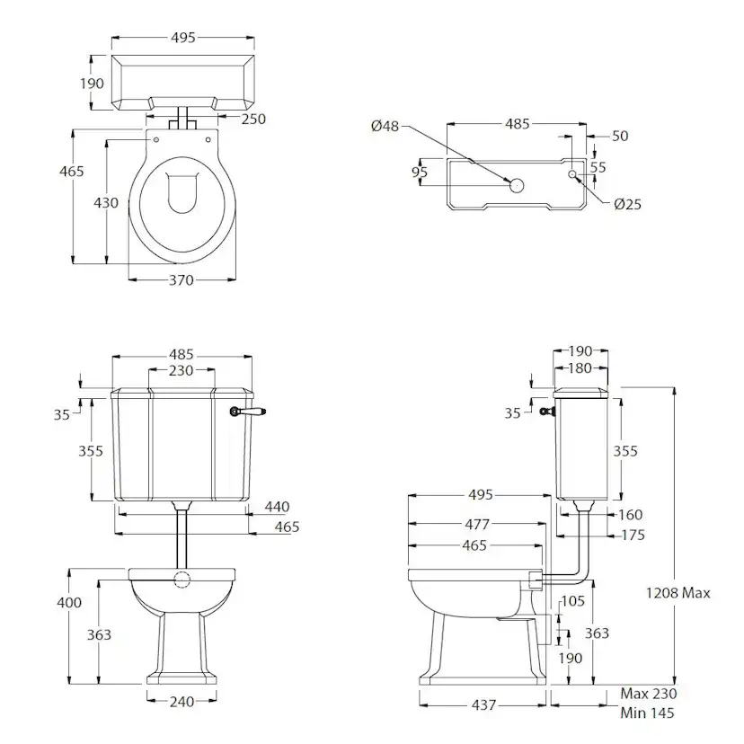 Toalettstol Imperial Chelsea LL