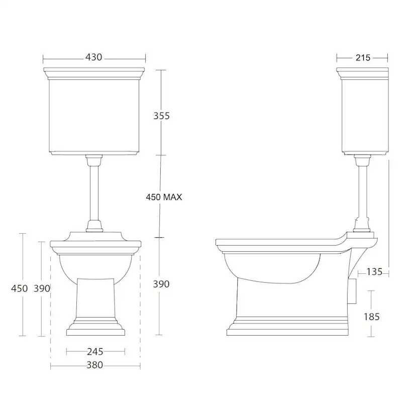 Toalettstol Imperial Radcliffe LL