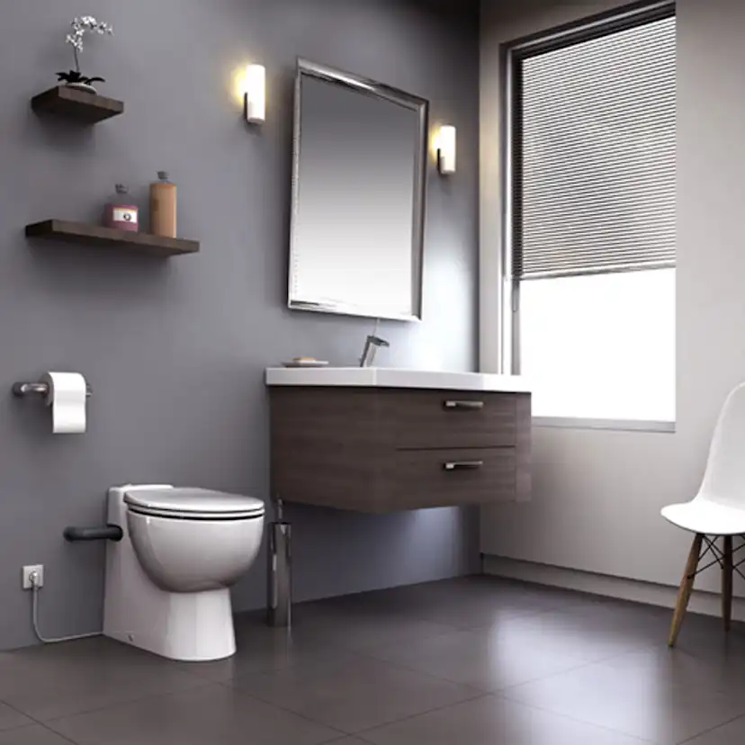 Toalettstol Saniflo Sanicompact Pro Silence ECO+