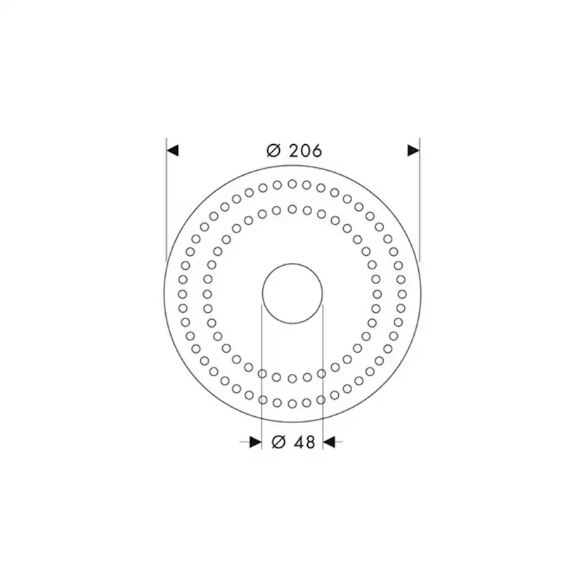 Torrmanschett Axor Starck för Inbyggnadsdel 10902180