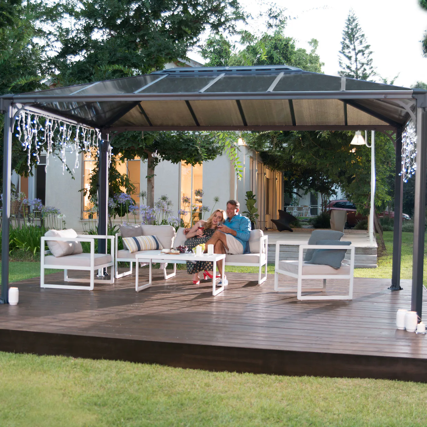 Trädgårdspaviljong Canopia by Palram Martinique 4300 Rektangulär