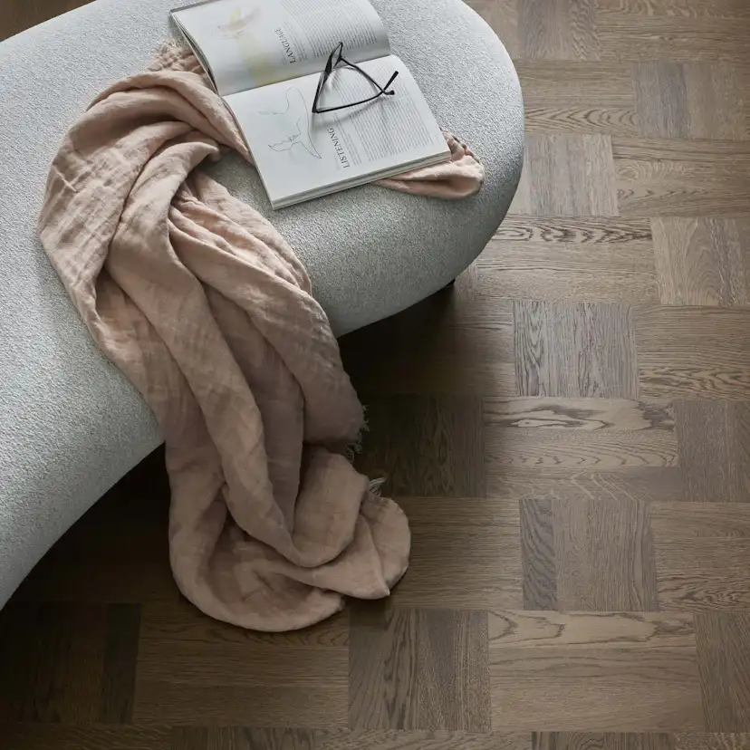 Trägolv Tarkett Noble Ek Wasa, Hårdvaxoljat Parkettgolv med Holländskt Mönster