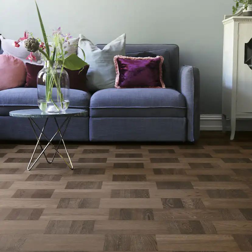 Trägolv Tarkett Noble Ek Wasa, Hårdvaxoljat Parkettgolv med Holländskt Mönster