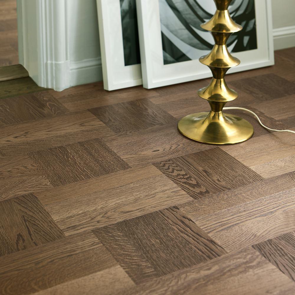 Trägolv Tarkett Noble Ek Wasa, Hårdvaxoljat Parkettgolv med Holländskt Mönster