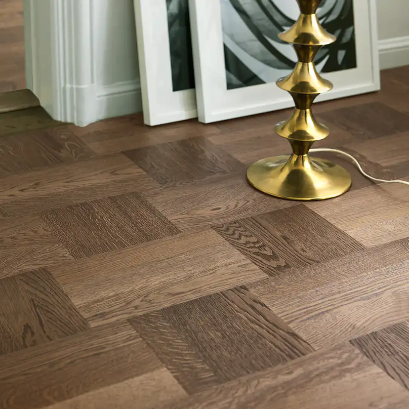 Trägolv Tarkett Noble Ek Wasa, Hårdvaxoljat Parkettgolv med Holländskt Mönster