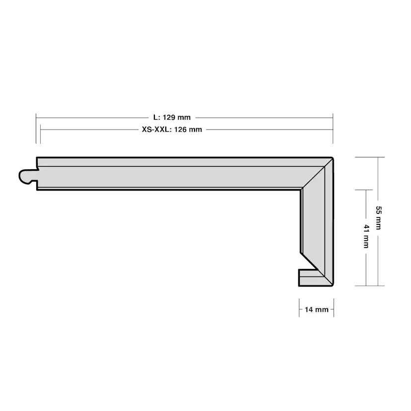 Trappnos Berg Berg Ek XXL Hjärter Borstad Naturolja Trapp A