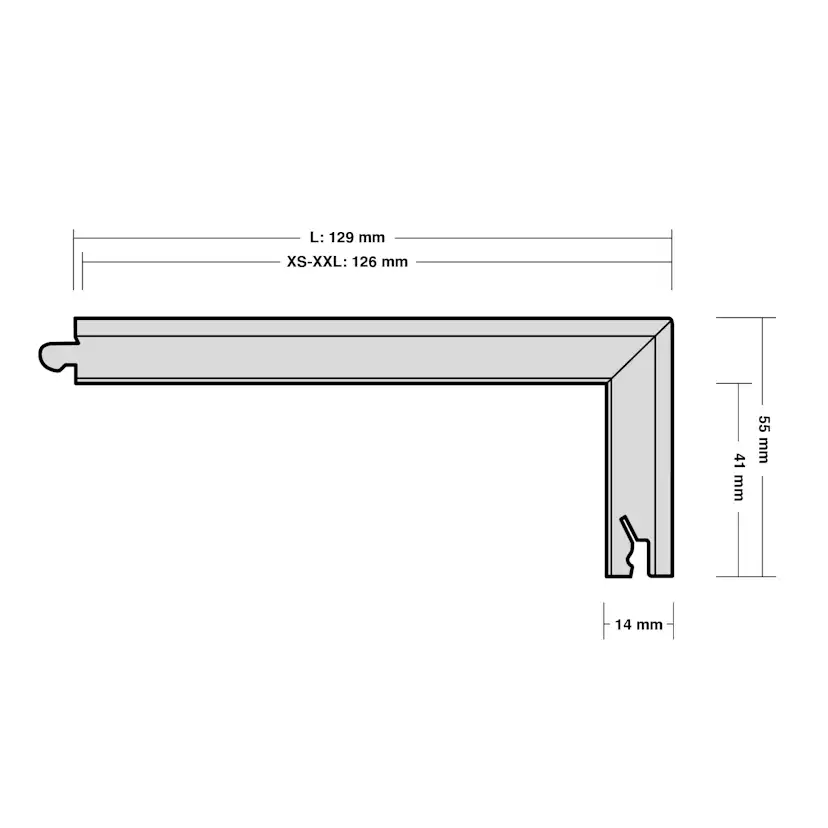 Trappnos Berg Berg Ek XXL Öland Vit Mattlack Trapp B