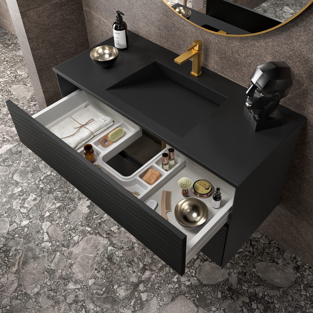 Tvättställ Solid Surface Tenfors Flow Solid Surface