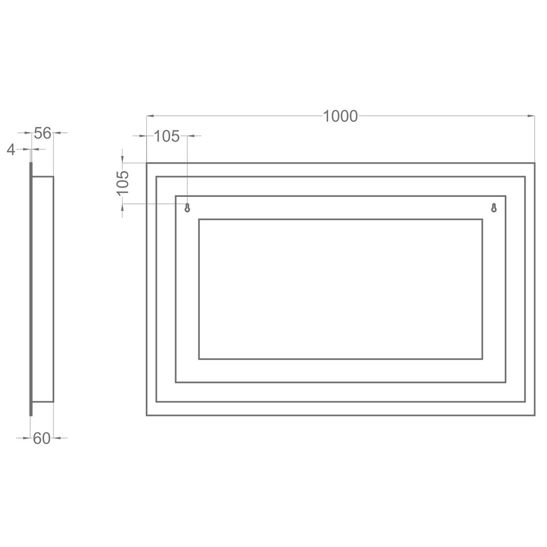 Badrumsspegel Tenfors Spoty Imfri LED med Bluetooth