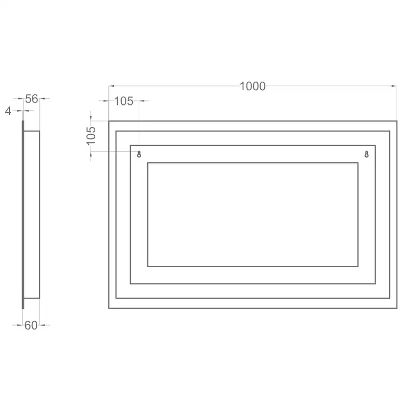 Badrumsspegel Tenfors Spoty Imfri LED med Bluetooth