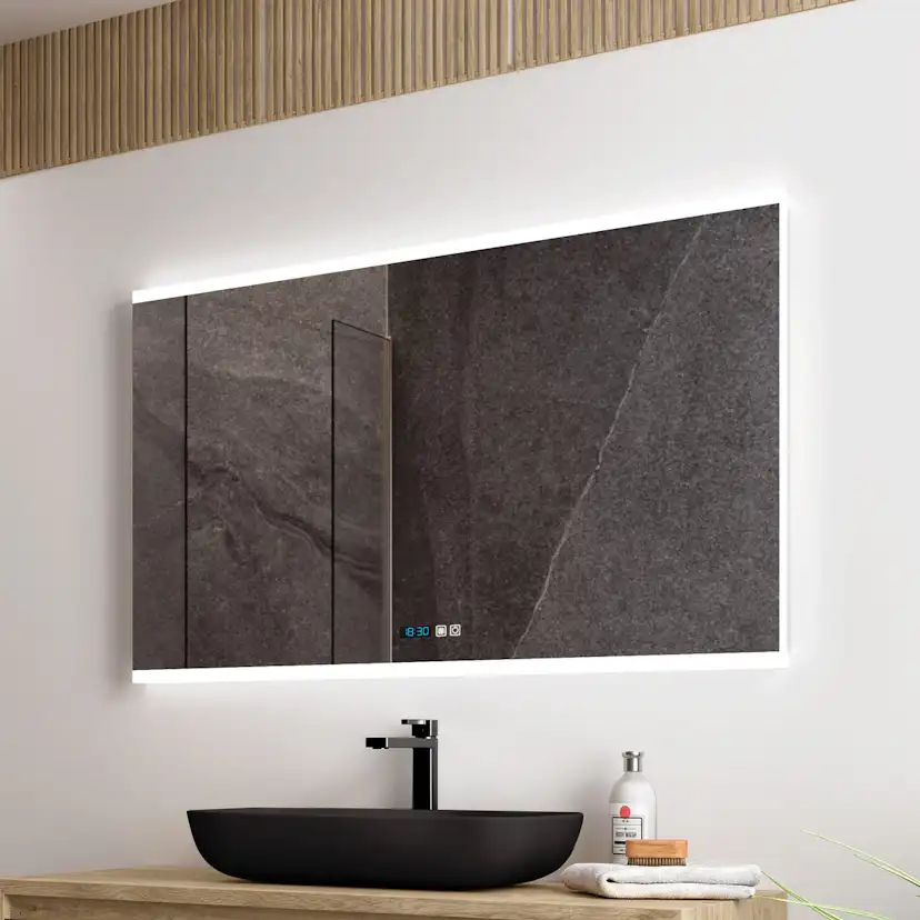 Badrumsspegel Tenfors Spoty Imfri LED med Bluetooth