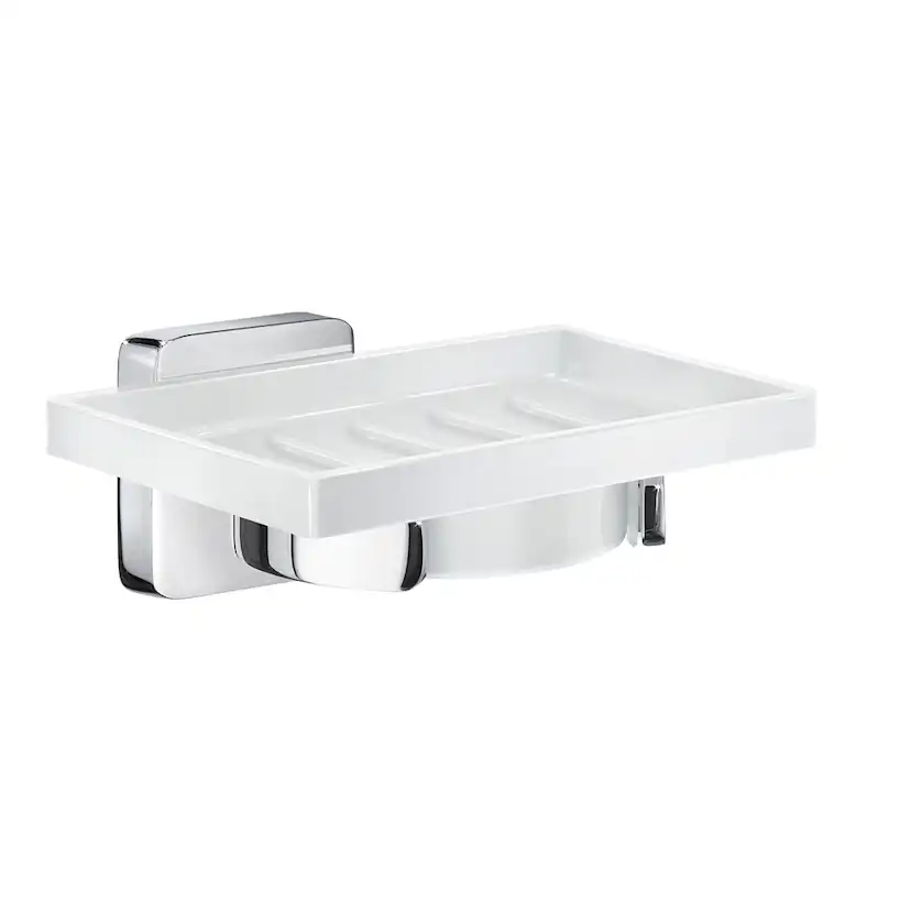 Tvålkopp Smedbo Ice OK342P Krom/Vitt Porslin