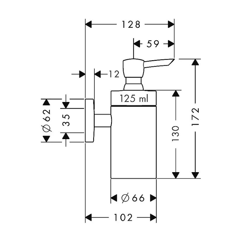 Tvålpump Hansgrohe Logis