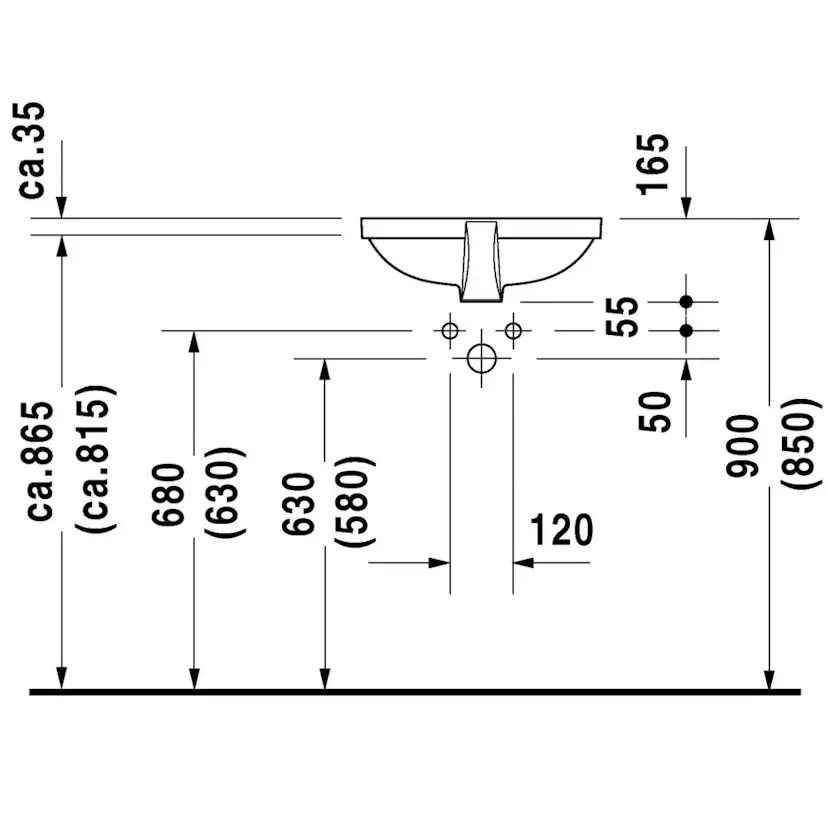 Tvättställ Duravit Foster